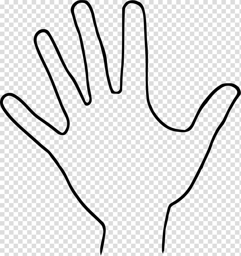 Hand Outline Drawing , hand drawing transparent background PNG clipart