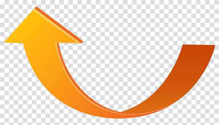 orange arrow logo, Arrow Curve Computer Icons , Curved Arrows transparent background PNG clipart