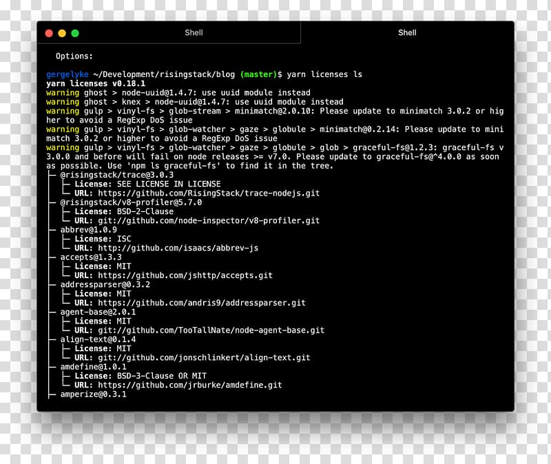 npm Package manager Node.js JavaScript macOS, license transparent background PNG clipart