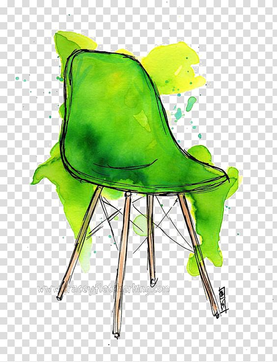 Chair Watercolor painting Illustration, chair transparent background PNG clipart