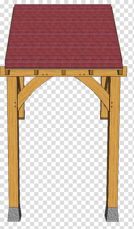 King post Truss Timber framing, building transparent background PNG clipart