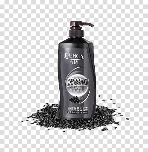 Shampoo Taobao Capelli Hair conditioner Hair spray, Black sesame shampoo transparent background PNG clipart