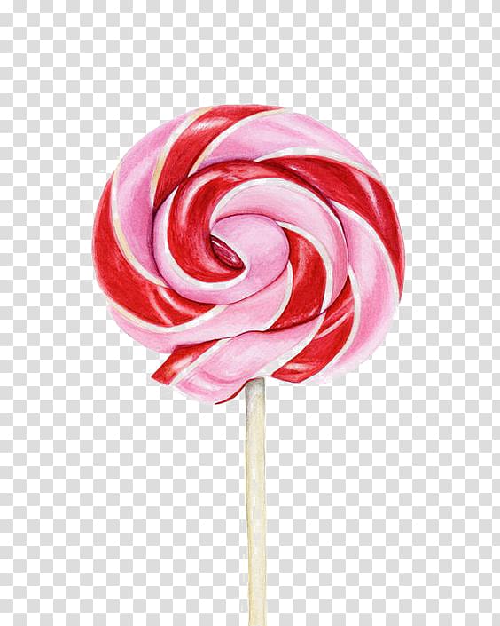 pink and red striped lollipop, Lollipop Candy , Lollipop transparent background PNG clipart