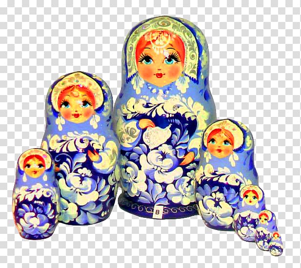 Matryoshka doll Gzhel (selo), Moscow Oblast Souvenir, doll transparent background PNG clipart