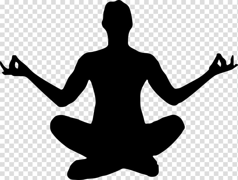Yoga Silhouette Lotus position Asana, Yoga transparent background PNG clipart