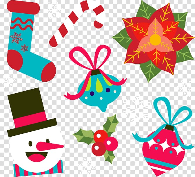 Christmas ornament , Cute christmas elements transparent background PNG clipart