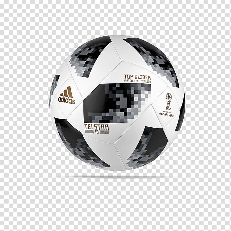 Black and white soccer ball, 2018 FIFA World Cup Adidas Telstar 18 Ball, adidas  transparent background PNG clipart