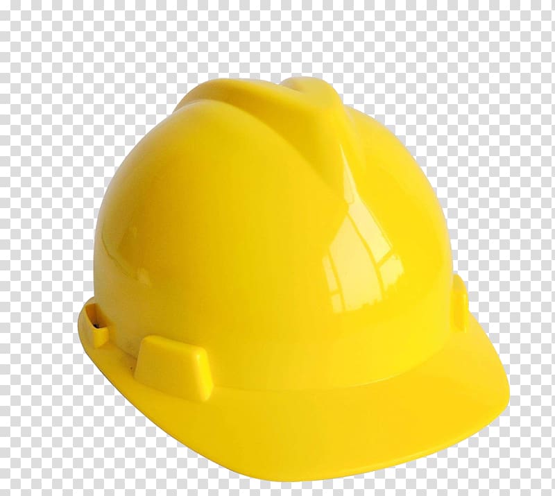yellow hard helmet illustration, Hard hat Cap Yellow, Safety hat transparent background PNG clipart