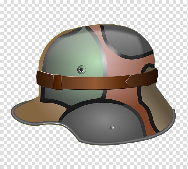 First World War Second World War Stormtrooper Helmet , Camouflage Hat transparent background PNG clipart