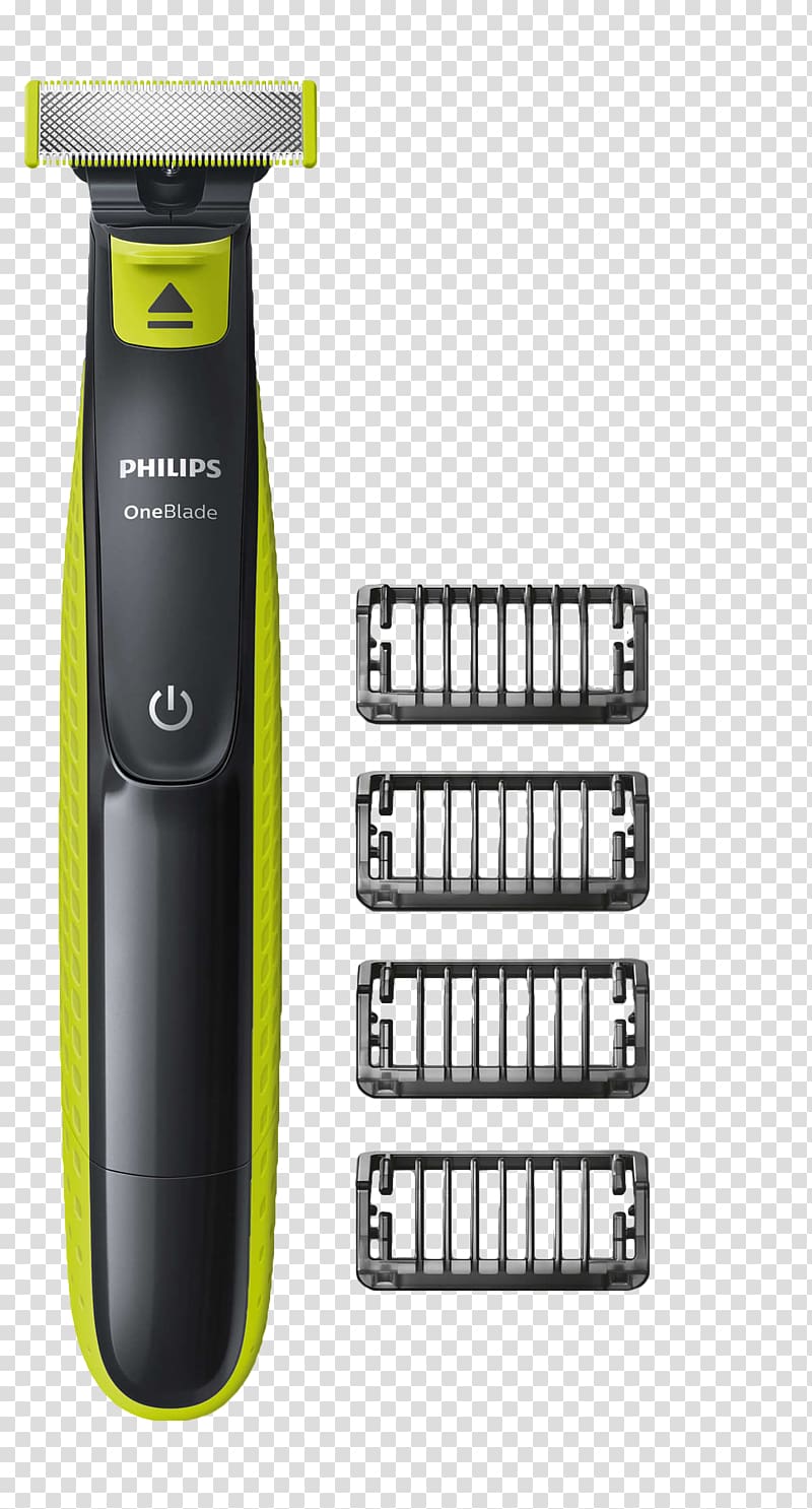 Electric Razors & Hair Trimmers Philips Norelco OneBlade Shaving, Razor transparent background PNG clipart