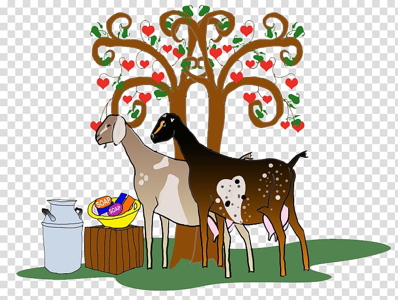 Reindeer Christmas ornament Illustration Food, Boer goat transparent background PNG clipart