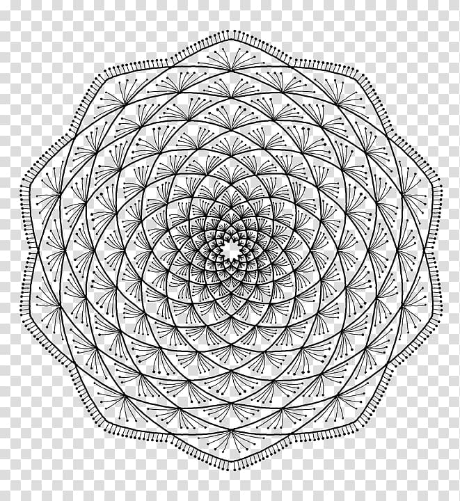 Mandala Geometry, line transparent background PNG clipart