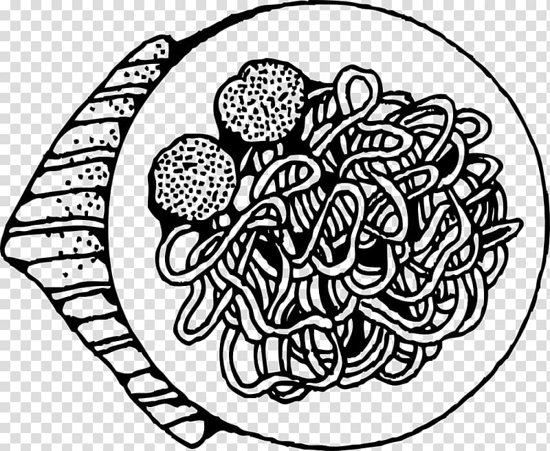 Spaghetti with meatballs Pasta Italian cuisine Bolognese sauce, stewed transparent background PNG clipart