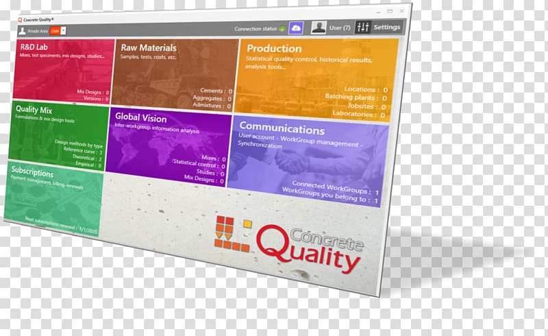 Concrete Quality control Computer Software Quality management Software quality, others transparent background PNG clipart