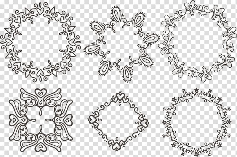 Polygon Calligraphy, Chinese vintage lace texture symmetry transparent background PNG clipart