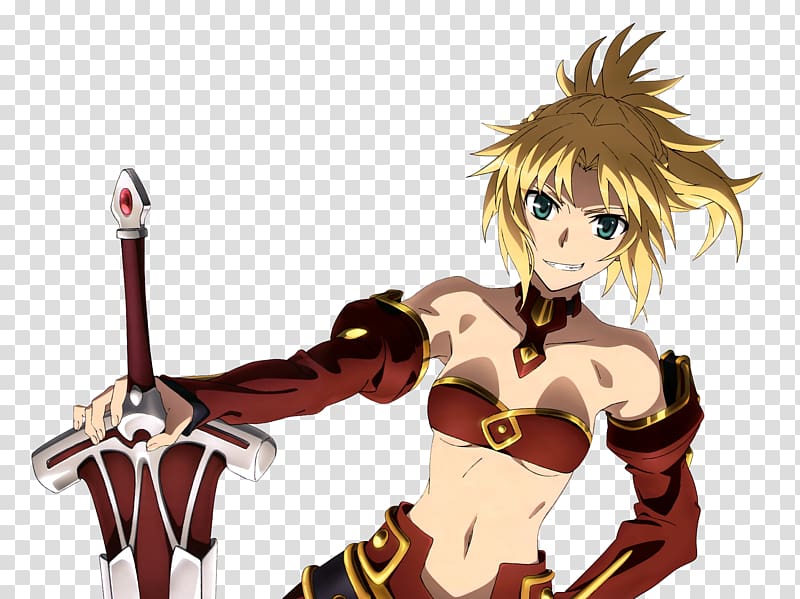 Fate/stay night Saber Anime Fate/Apocrypha Mordred, Anime transparent background PNG clipart