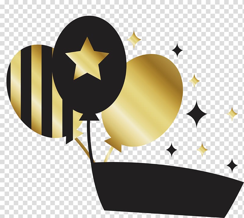 Balloon Birthday Icon, Balloon decorated title box transparent background PNG clipart