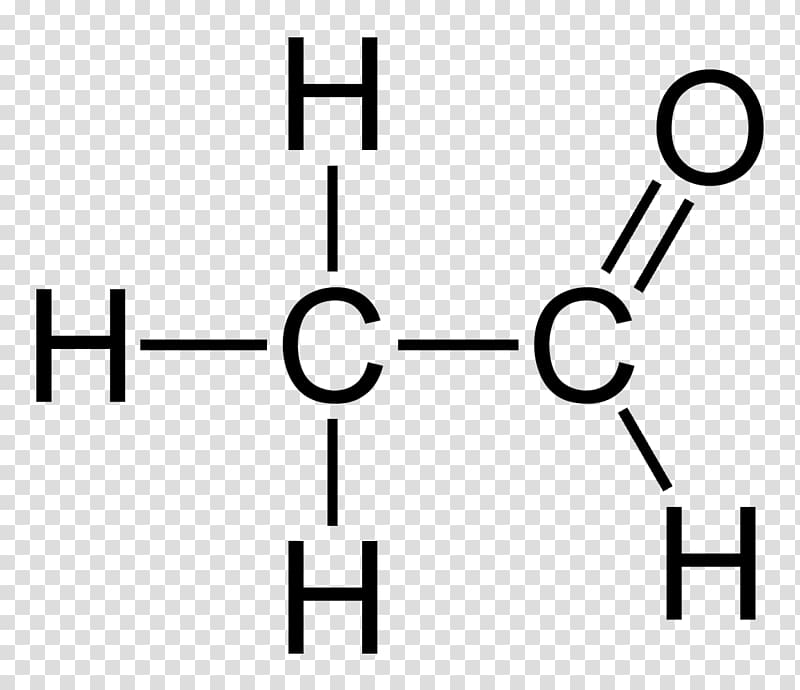 Acetaldehyde Chemical formula Chemistry Structural formula, Ethanol Fermentation transparent background PNG clipart