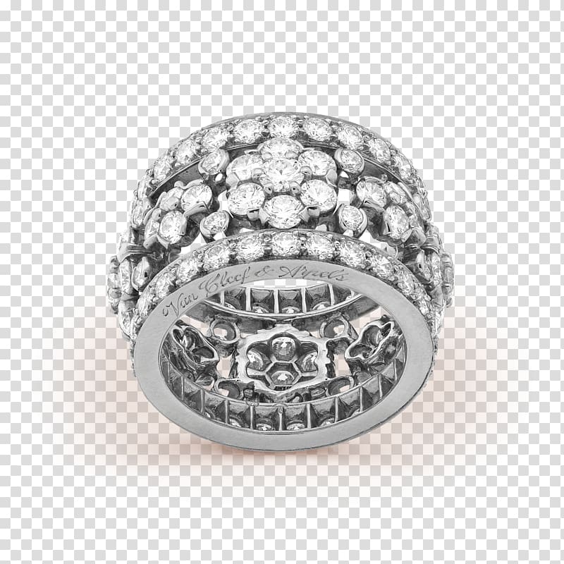 Ring Jewellery Van Cleef & Arpels Bracelet Diamond, poetic charm transparent background PNG clipart