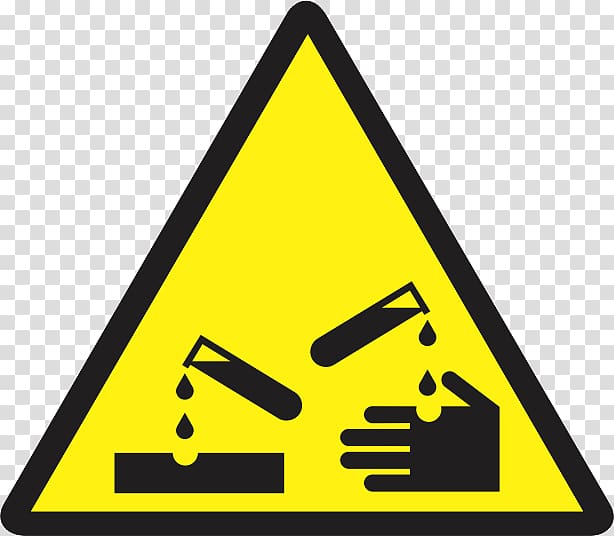 Corrosive substance Hazard symbol Sign Chemical substance, symbol transparent background PNG clipart