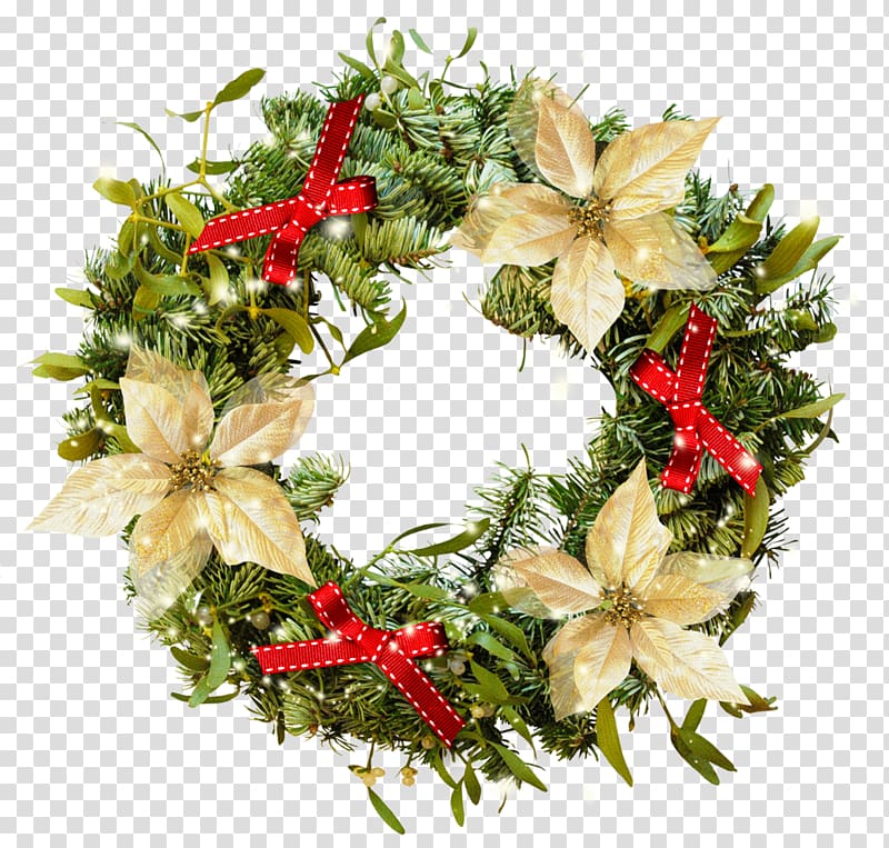 Christmas Wreath Crown , Christmas wreath transparent background PNG clipart