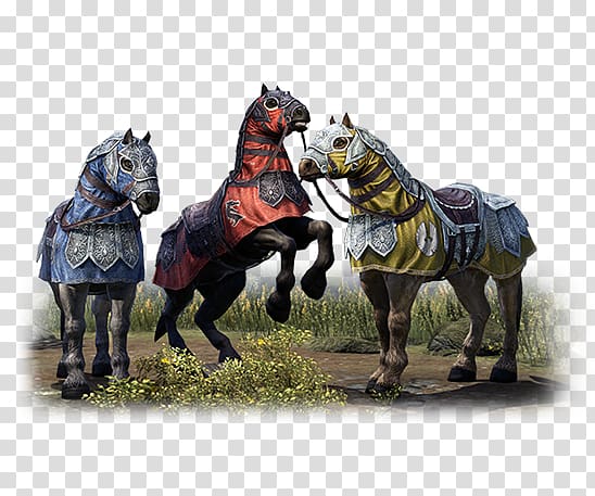 The Elder Scrolls Online Stallion Tamriel Mustang Pony, Warrior horse transparent background PNG clipart