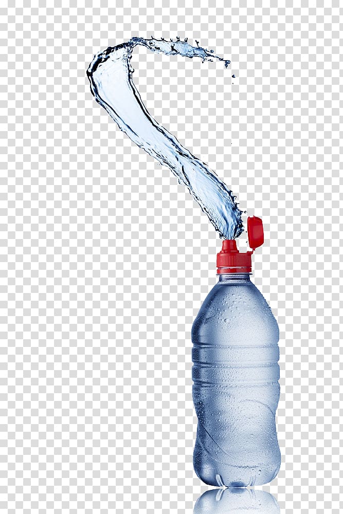 blue bottled water illustration, Mineral water Purified water, mineral water transparent background PNG clipart