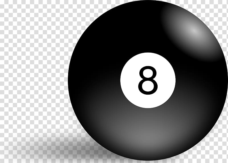 Eight-ball Billiard ball Billiards Pool, Black cartoon billiard number 8 transparent background PNG clipart