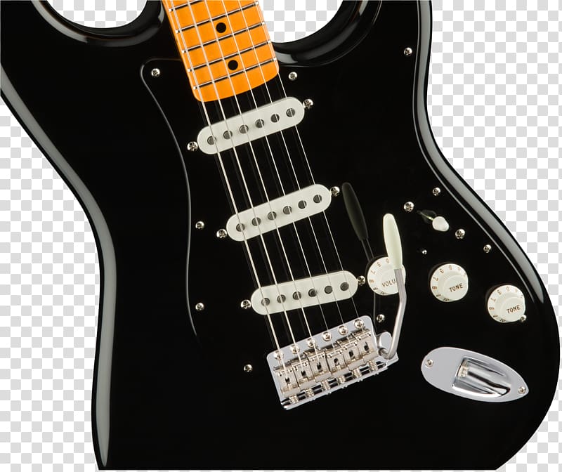 Electric guitar Fender Stratocaster The Black Strat Eric Clapton Stratocaster Fender David Gilmour Signature Stratocaster, electric guitar transparent background PNG clipart