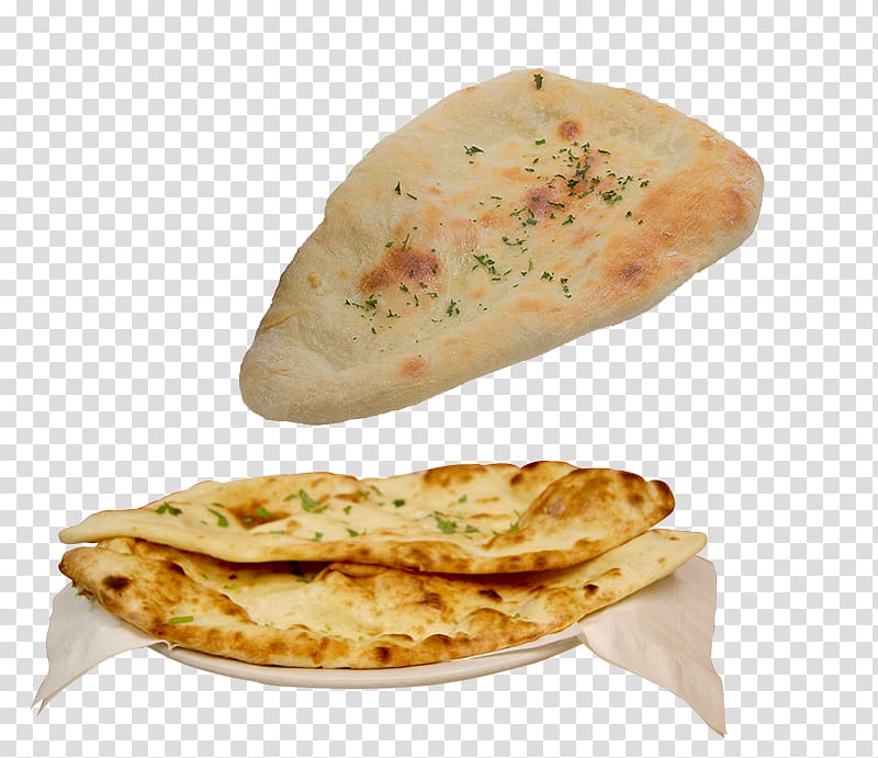 Roti Naan Indian cuisine Paratha Biryani, naan bread transparent background PNG clipart