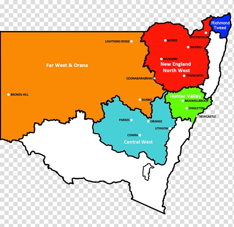 New South Wales Orana Training Skill Map, Central West transparent background PNG clipart