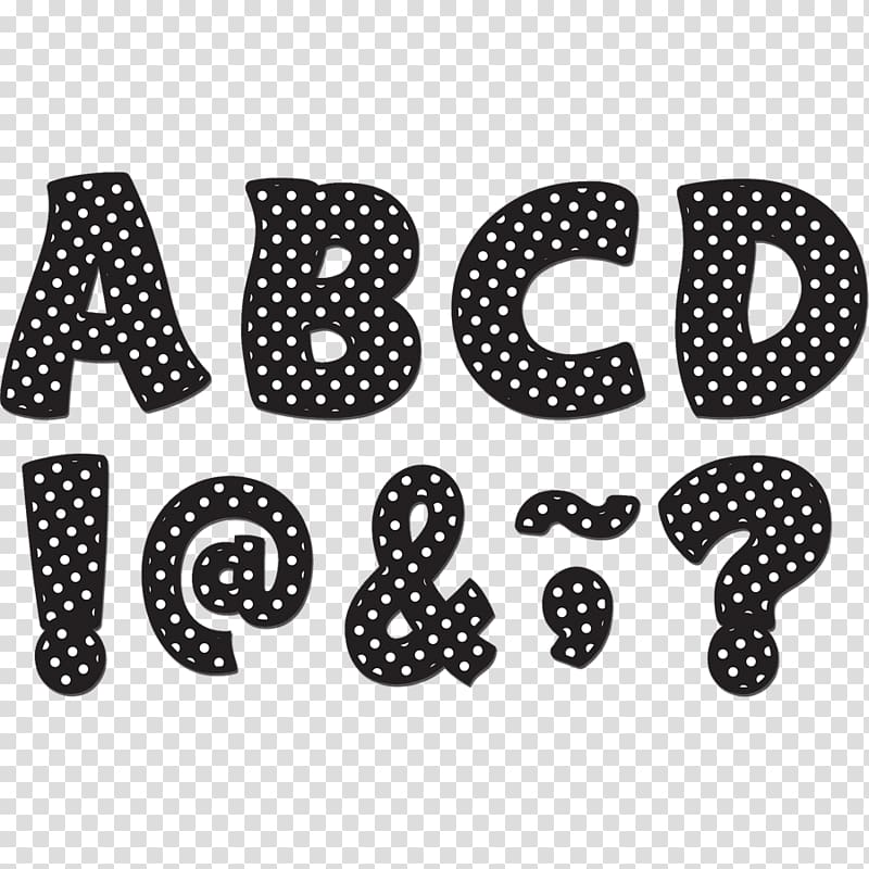 Polka dot Letter case Alphabet Lettering, others transparent background PNG clipart