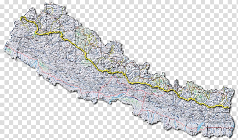 Himalayas Great Himalaya Trails World map United States, map transparent background PNG clipart