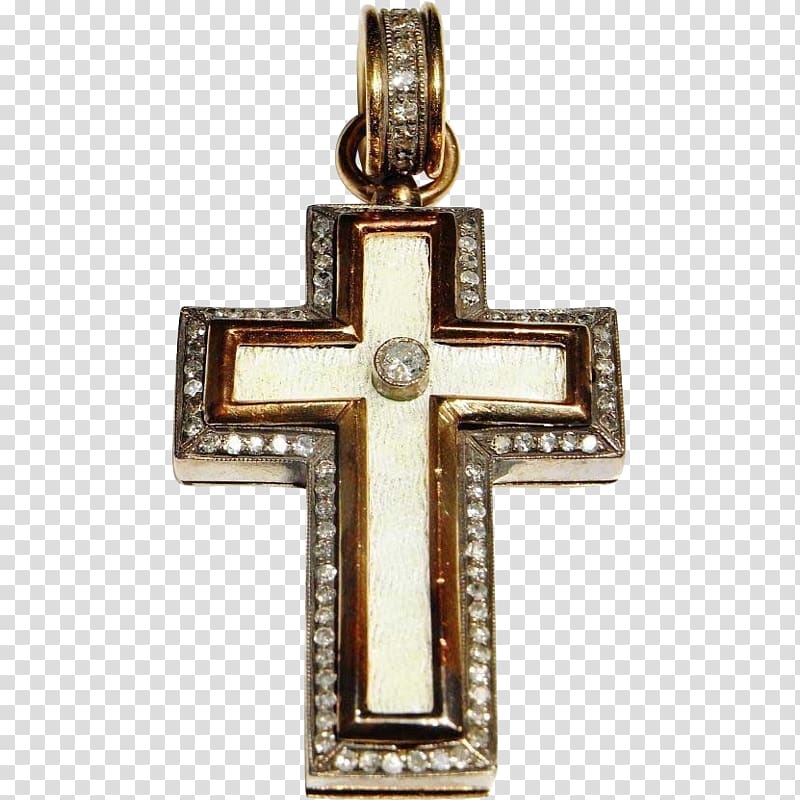 Crucifix 19th century Fabergé workmaster Russia Locket, Russia transparent background PNG clipart