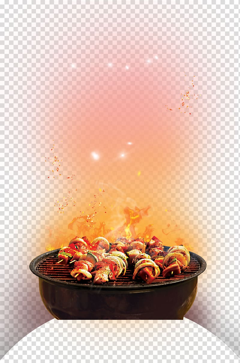 grilled barbecue, Barbecue Churrasco Hot dog Food, Barbecue food material decoration transparent background PNG clipart