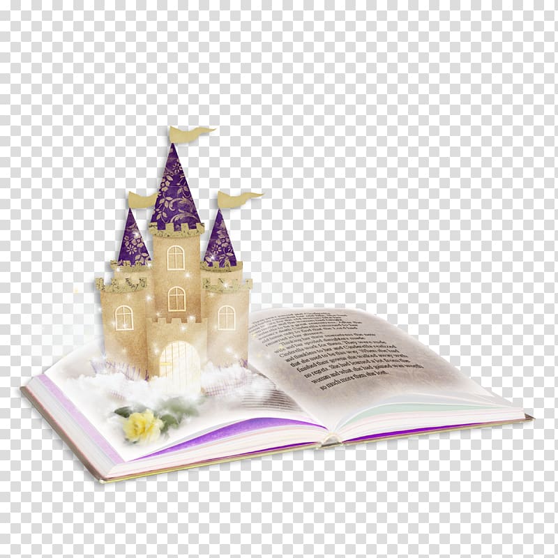 purple and brown castle on opened book art, Shadow of the Mark Paperback Carrier of the Mark Book, Magic book castle transparent background PNG clipart