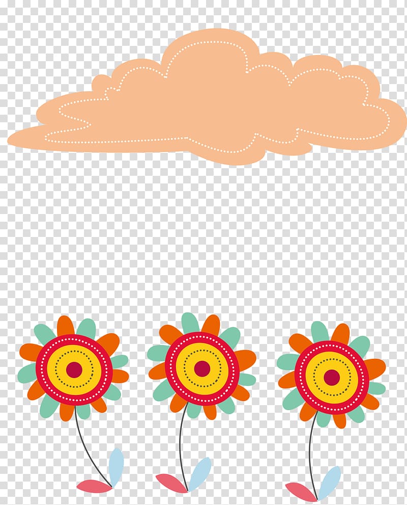 Cloud Flower , Clouds and flowers transparent background PNG clipart