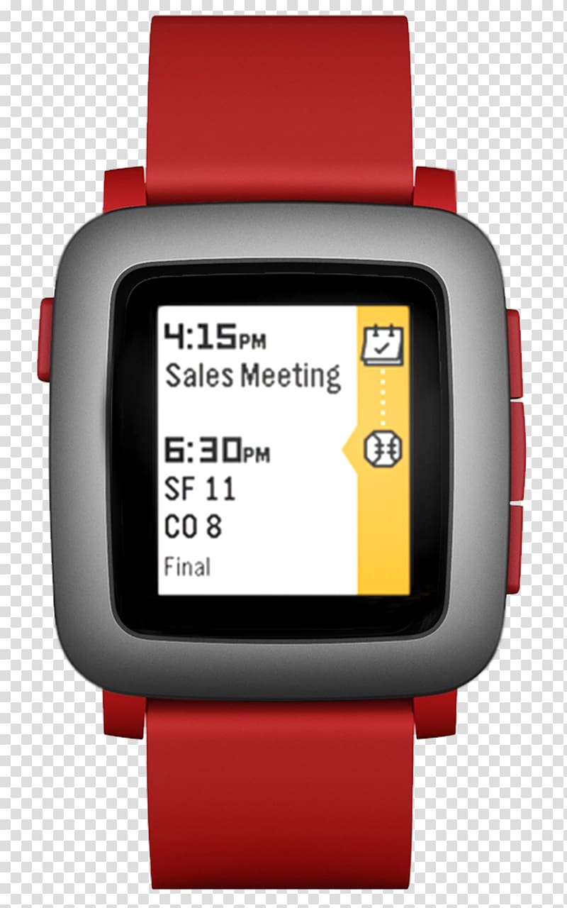 Pebble Time Steel Smartwatch, watch transparent background PNG clipart
