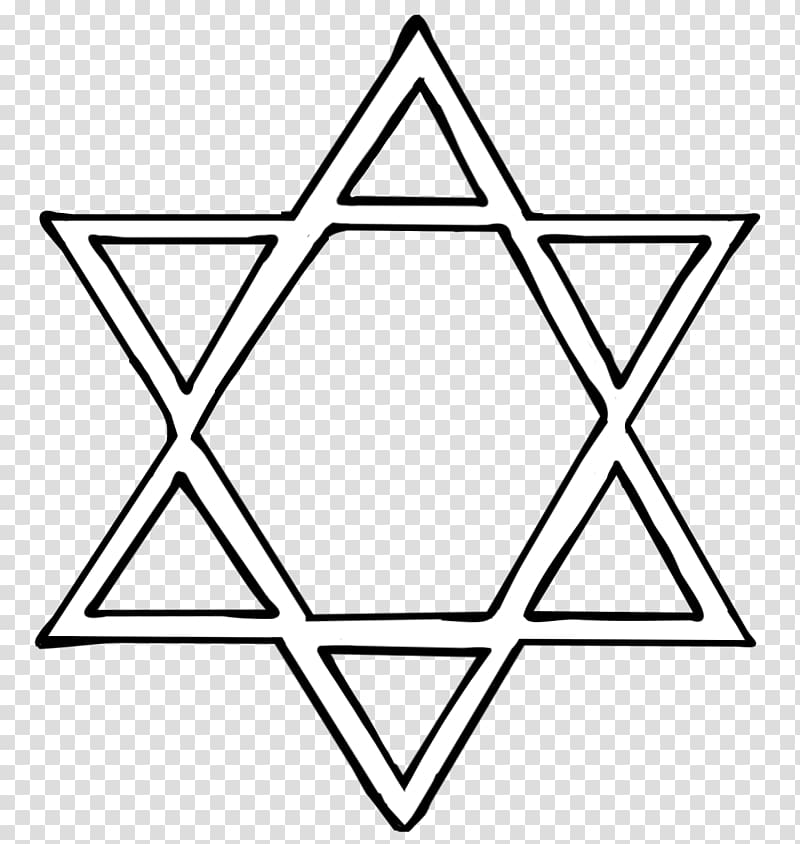 Star of David Judaism Jewish symbolism , Star Of David transparent background PNG clipart
