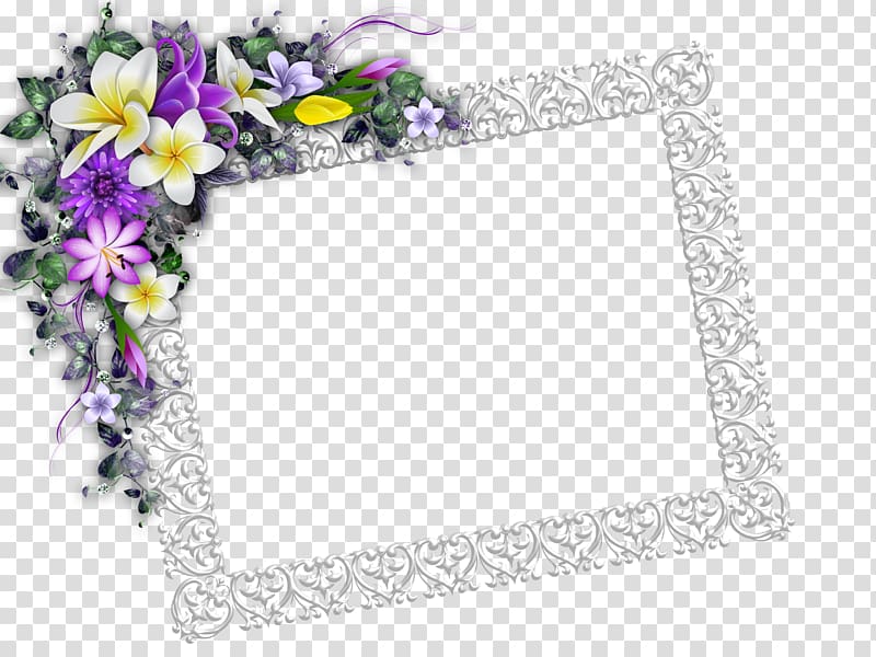 floral frame transparent background PNG clipart