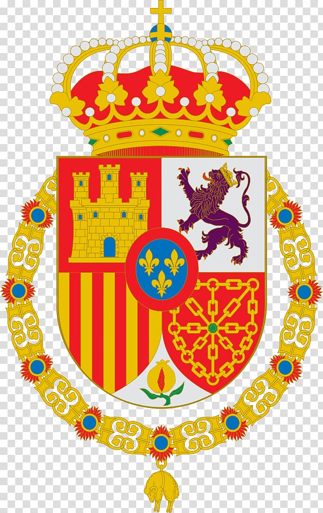 Coat of arms of Spain Spanish Empire Iberian Union Spanish West Indies, dictature transparent background PNG clipart