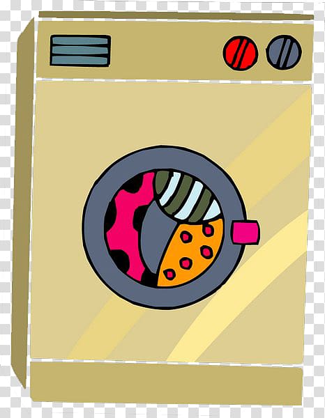Washing machine Cartoon Home appliance, Cartoon washing machine transparent background PNG clipart