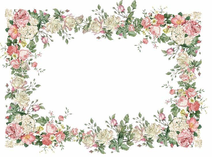 red and brown floral template, Borders and Frames Flower Frames , Vintage Flower Frame transparent background PNG clipart