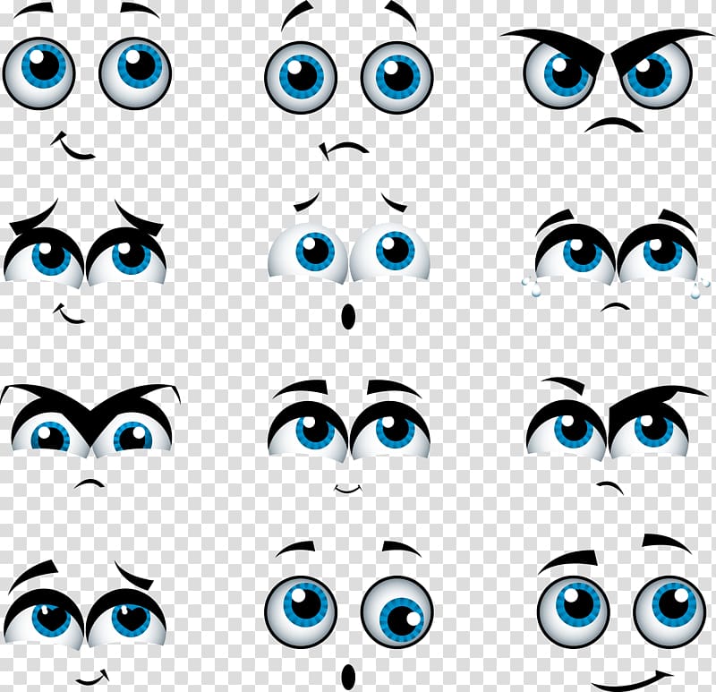 assorted-color eyes , Eye Drawing , Various Comics transparent background PNG clipart