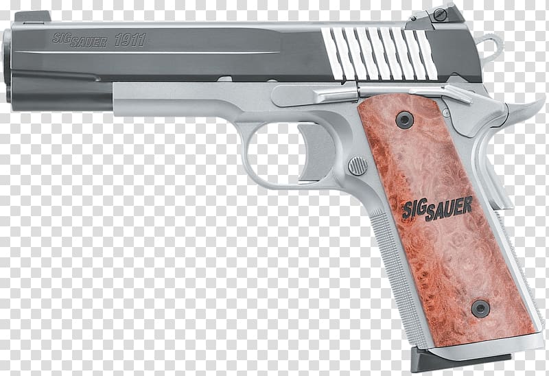 SIG Sauer 1911 .45 ACP Pistol Firearm, others transparent background PNG clipart
