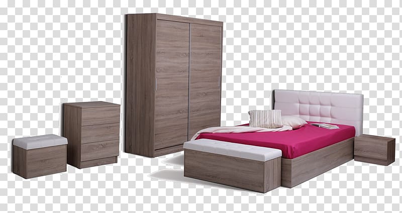 Bed frame Bedside Tables Bedroom Furniture Chest of drawers, bed transparent background PNG clipart