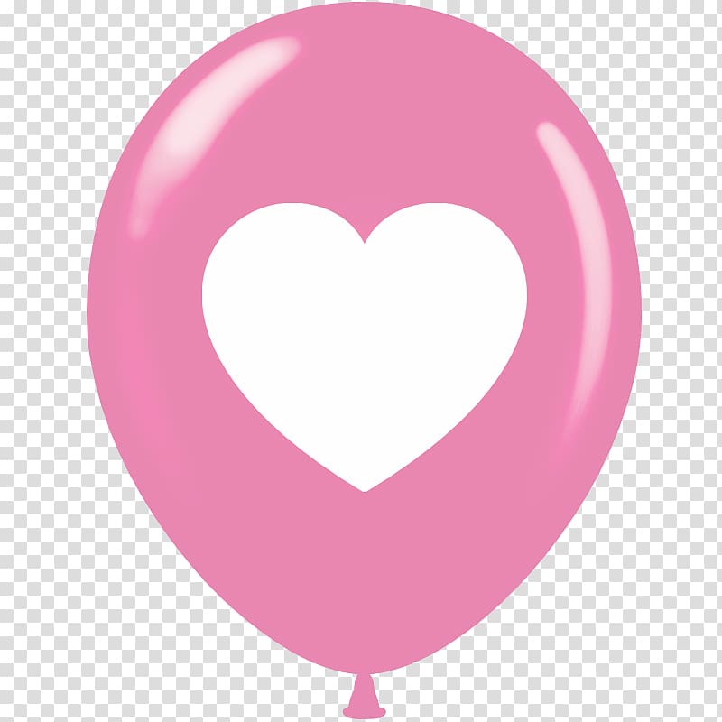 Balloon light Pink Heart Gas balloon, balloon transparent background PNG clipart