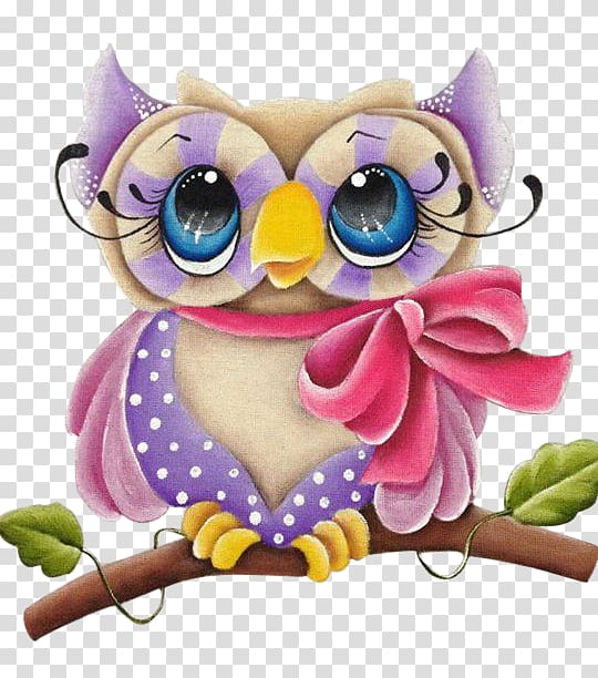 lovely hand-painted cartoon owl transparent background PNG clipart