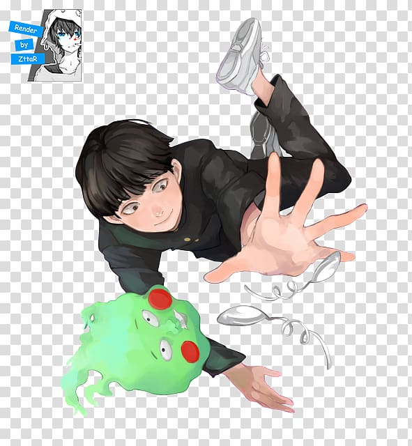 Mob Psycho 100 Rendering Noragami Anime Crunchyroll, others transparent background PNG clipart