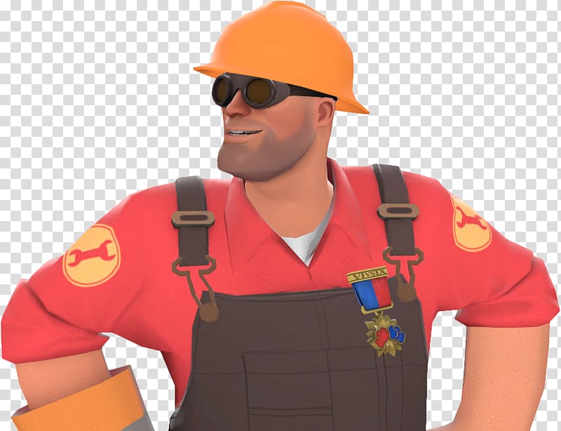 Team Fortress 2 Hard Hats Engineer Job Construction Foreman, engineer transparent background PNG clipart